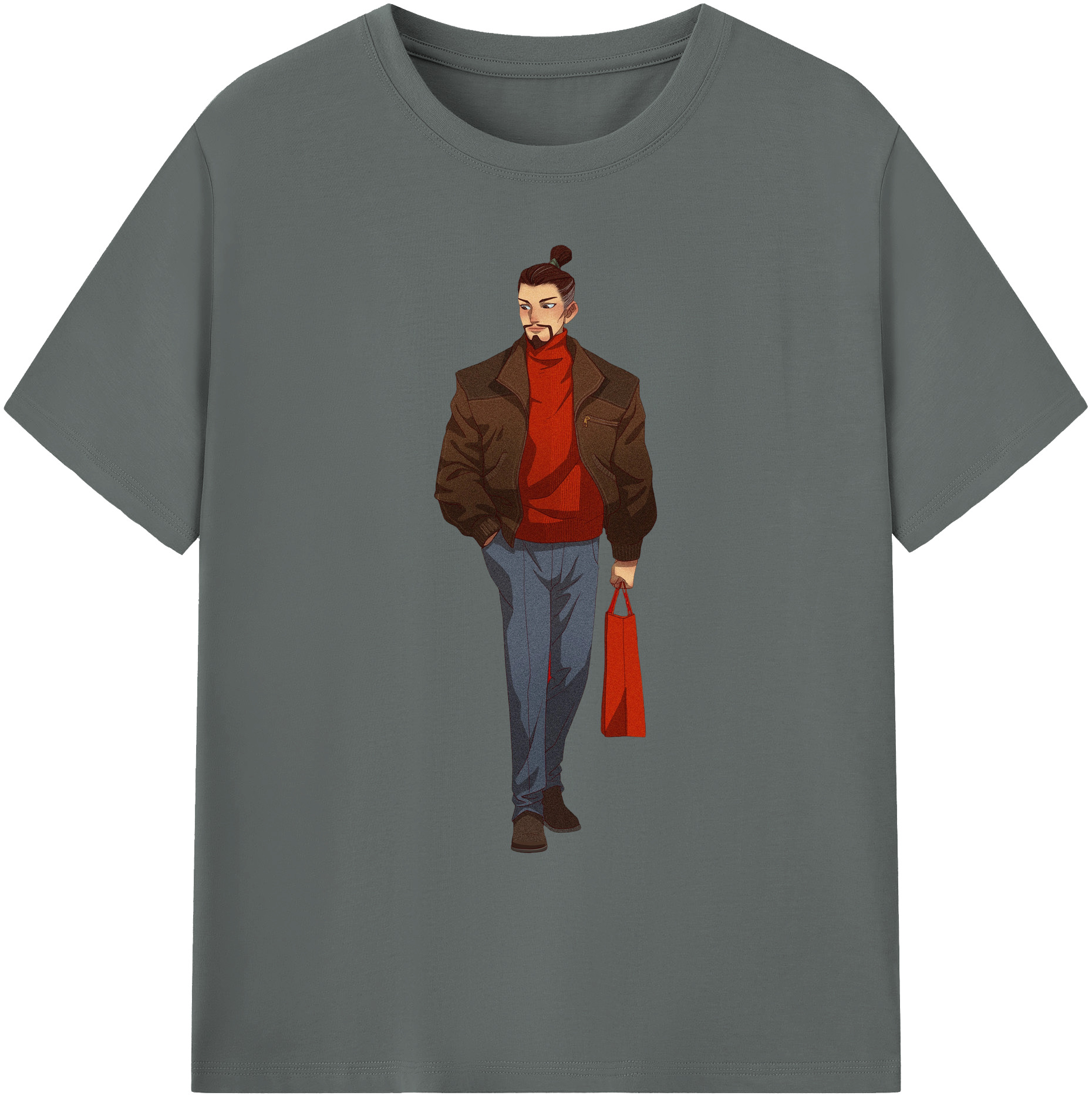 （画像用） Ne Zha 2 ナタ 魔童の大暴れ 綿100％ メンズ半袖Tシャツ｜肌触りやわらか＆通気性